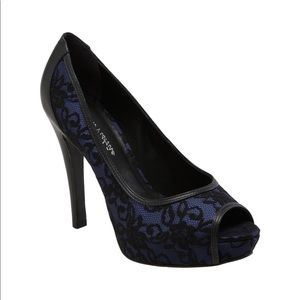 POUR LA VICTOIRE - Myleene Black Lace peep toe